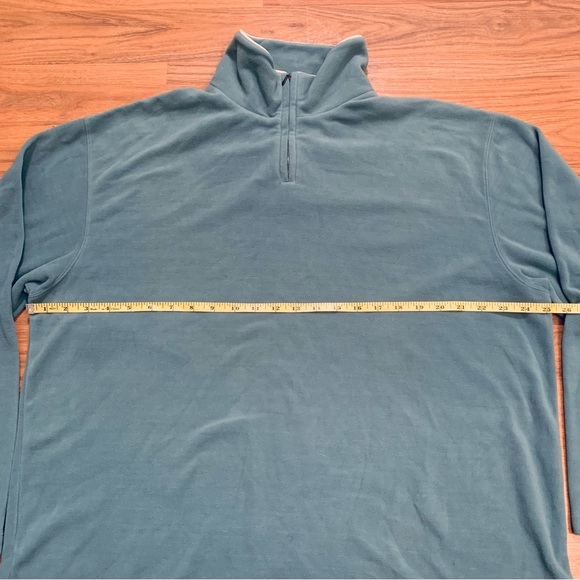 Zegna S Sport 1/4 Zip Fleece Pullover Sweater Men’s Size Large Light Green - Picture 8 of 9